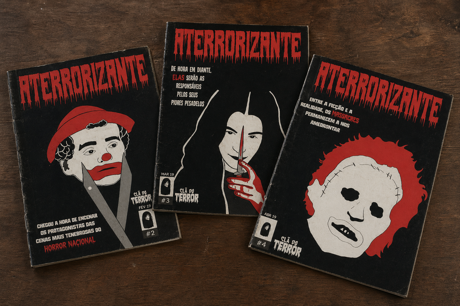 Revista Aterrorizante — Projeto editorial de terror digital por JC Botelho